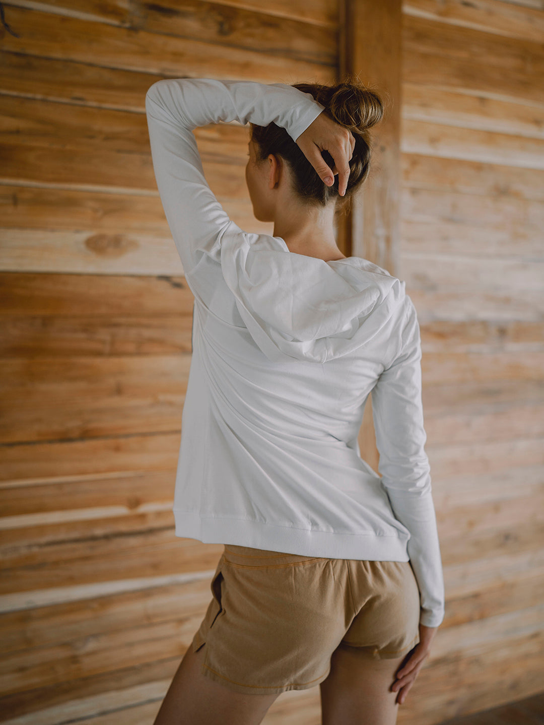 FITTED HOODIE NATURAL