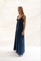 MOON MAXI DRESS INDIGO
