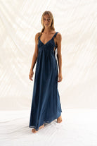 MOON MAXI DRESS INDIGO