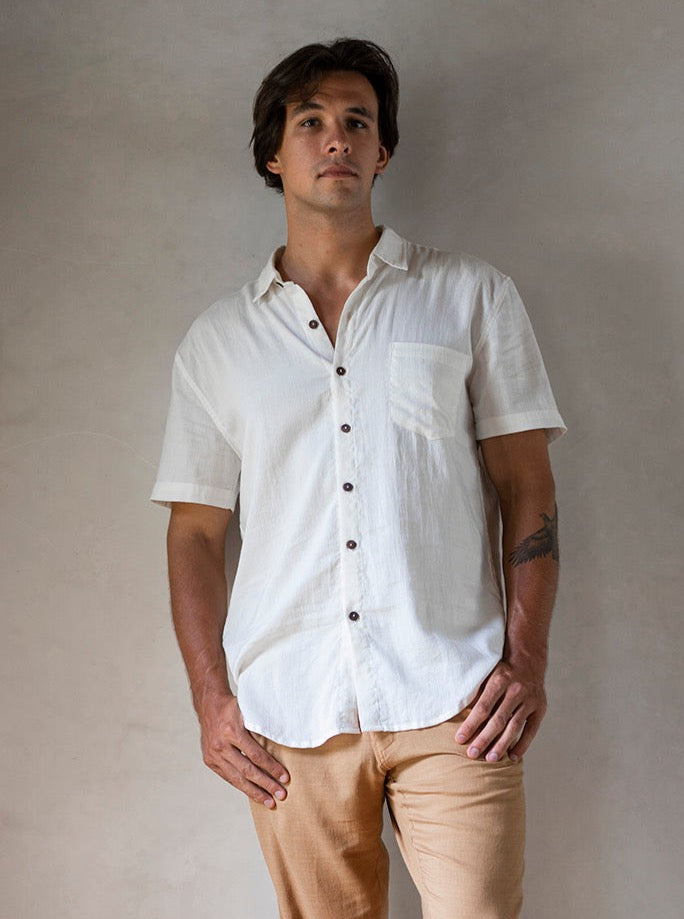 BOYFRIEND SHIRT BUTTERMILK