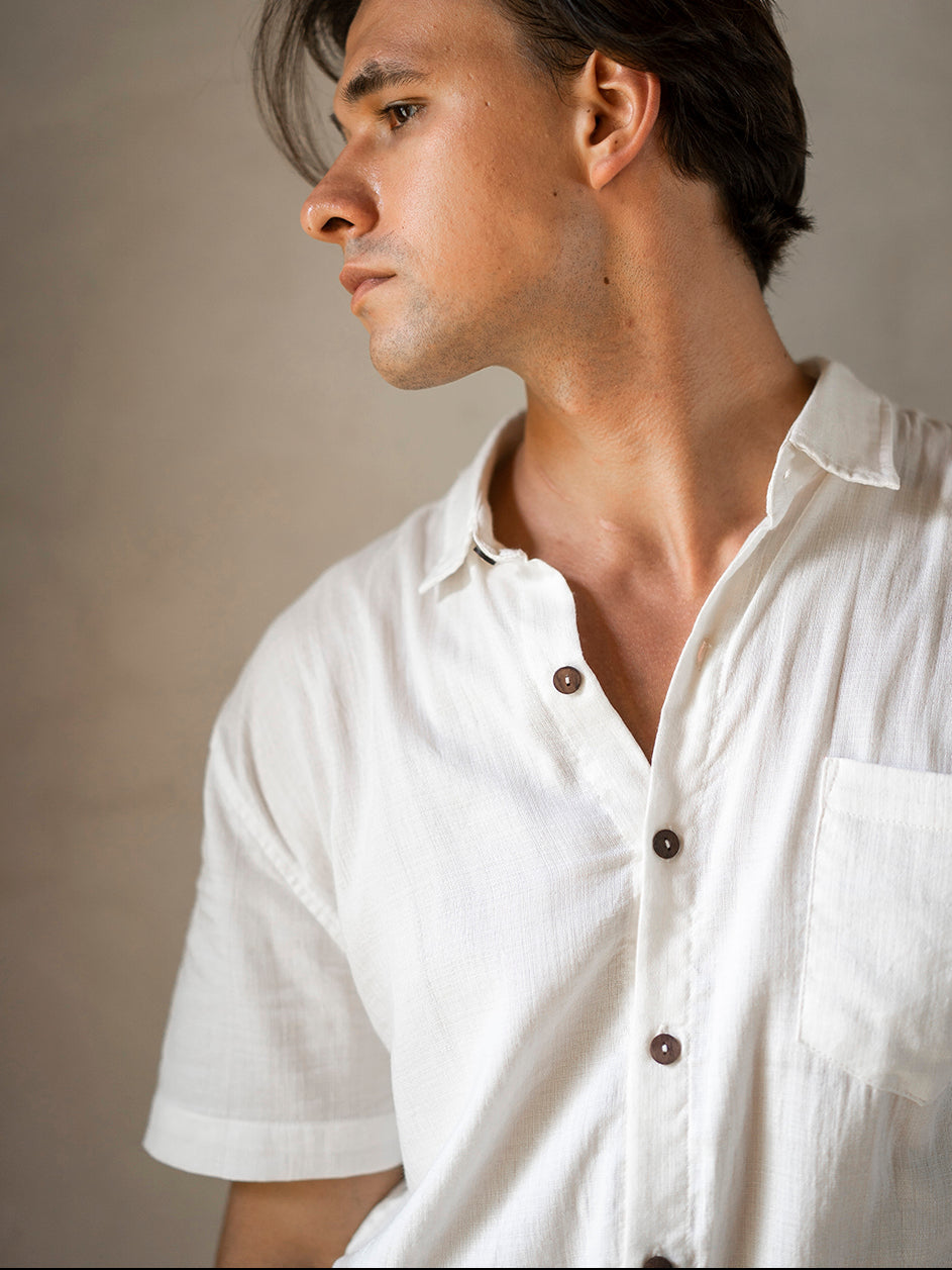 BOYFRIEND SHIRT BUTTERMILK