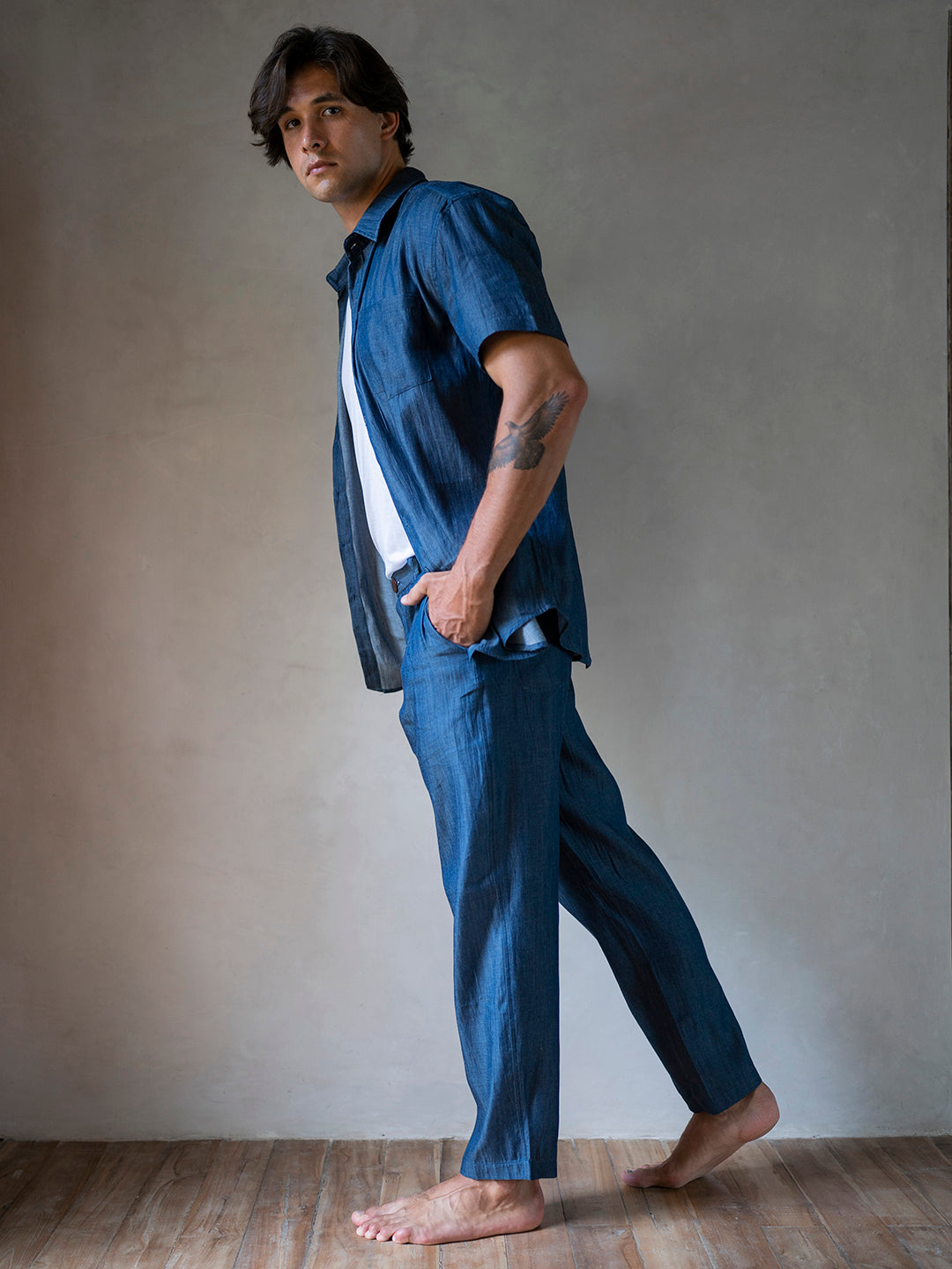 BOYFRIEND SHIRT BLUE DENIM