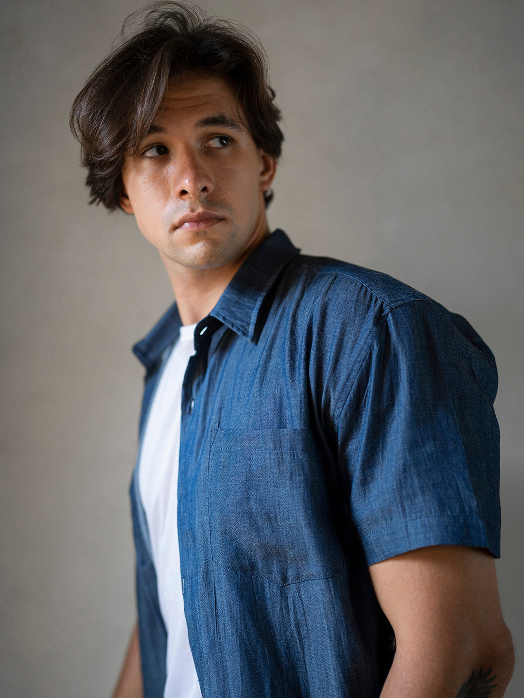 BOYFRIEND SHIRT BLUE DENIM