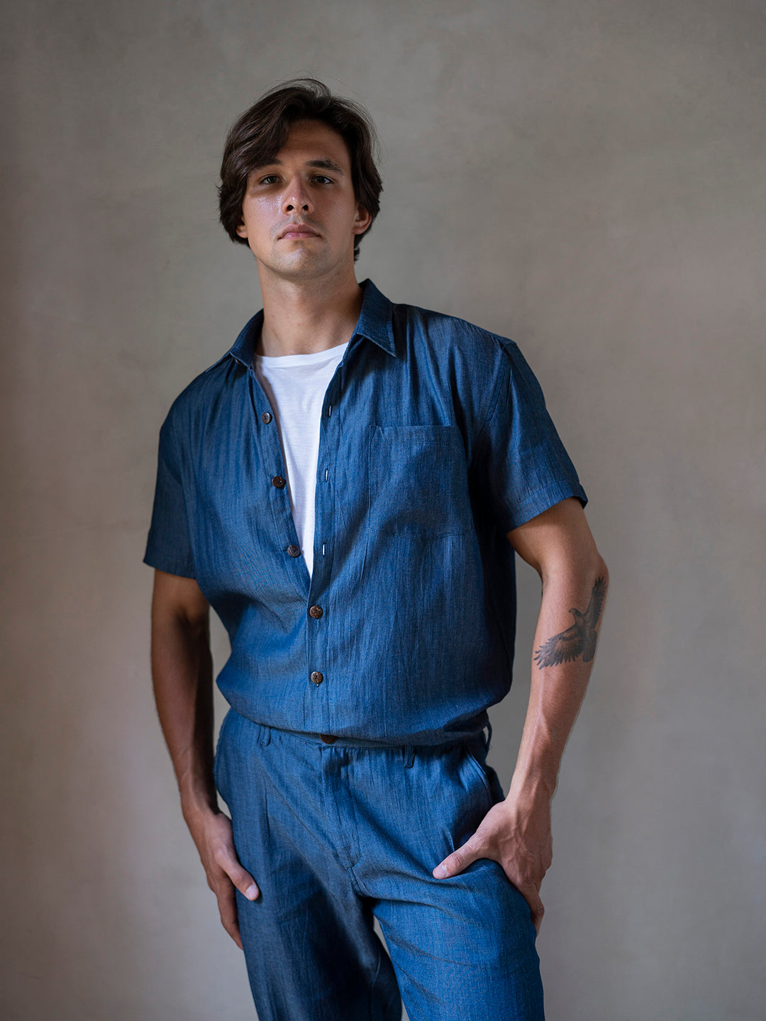 BOYFRIEND SHIRT BLUE DENIM