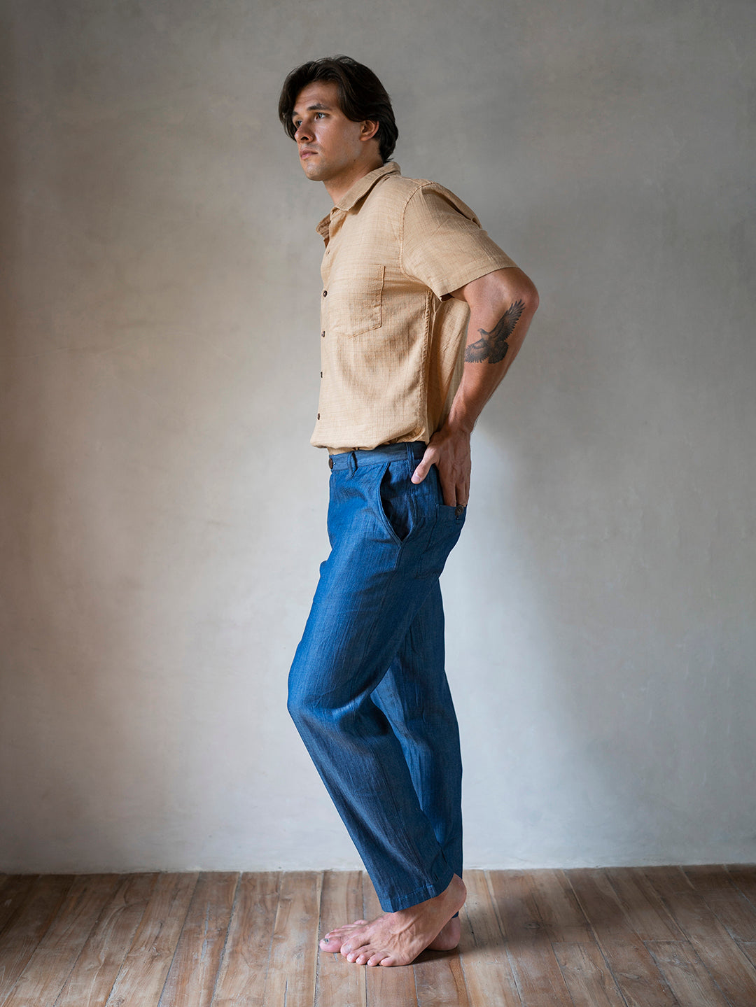 BOYFRIEND SHIRT TOBACCO