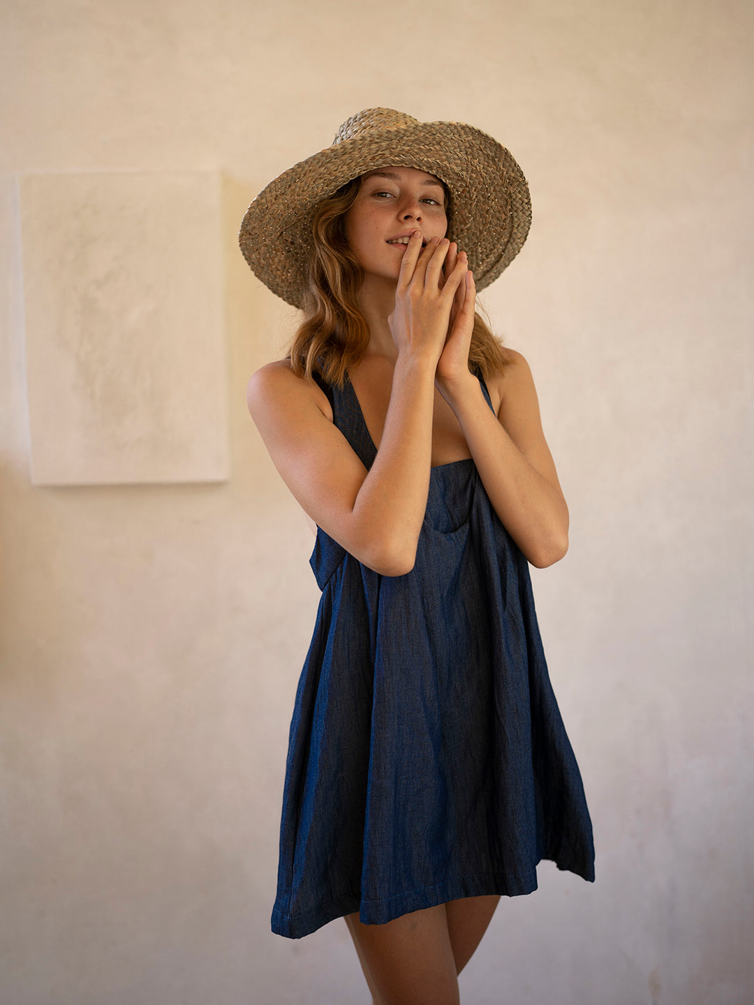 PETO DRESS BLUE DENIM