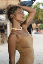 MAYRA DRESS TOBACCO