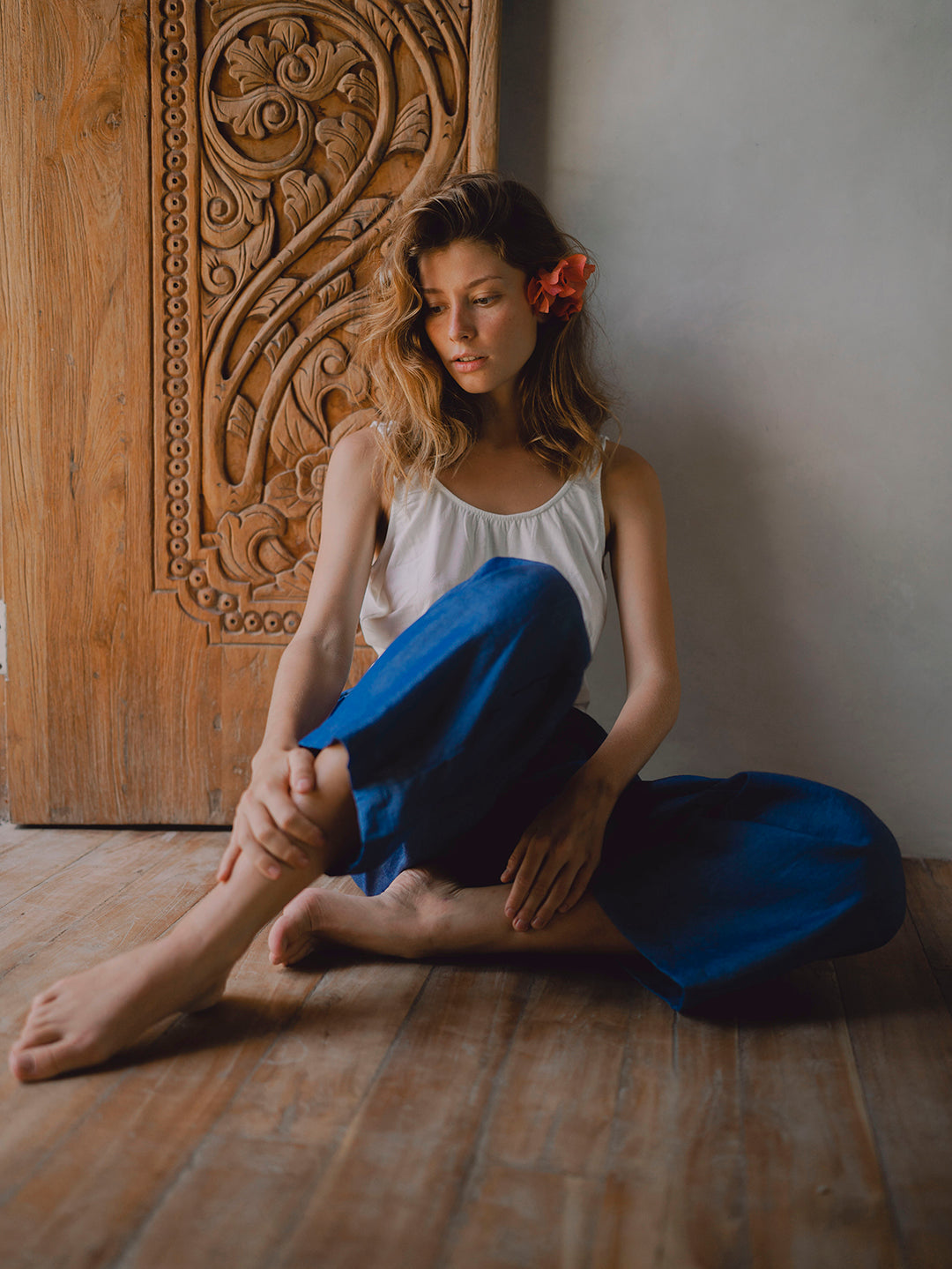 POCKET PANTS BLUE DENIM