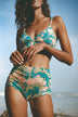 High Rise Knickers Blue Floral