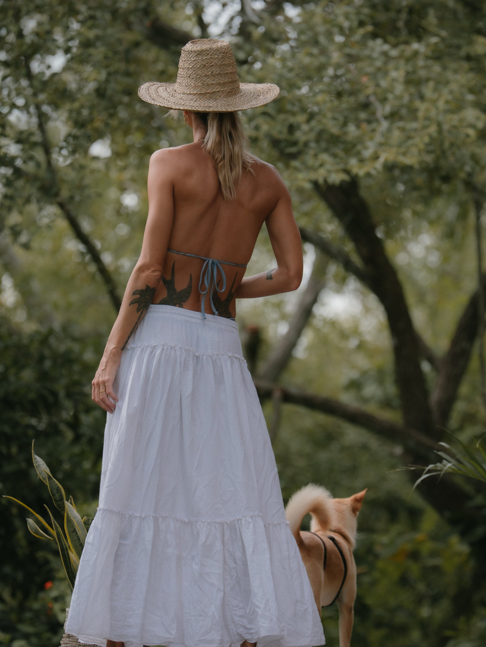 BOHEME MAXI SKIRT WHITE
