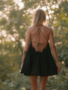 LOLITA SHORT DRESS BLACK