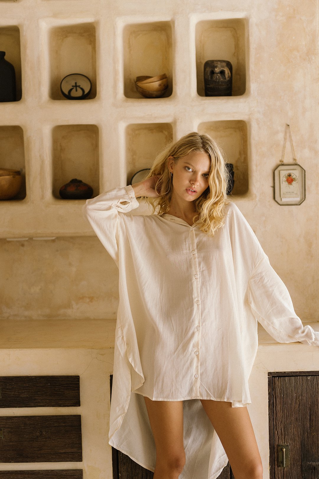 CAMISA MAYRA BUTTERMILK