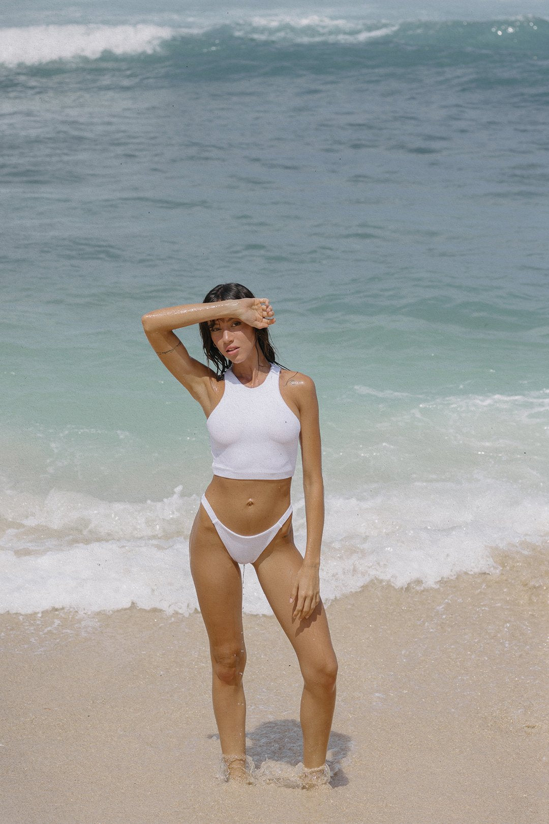 BERMUDAS BOTTOM FOLK BIANCO