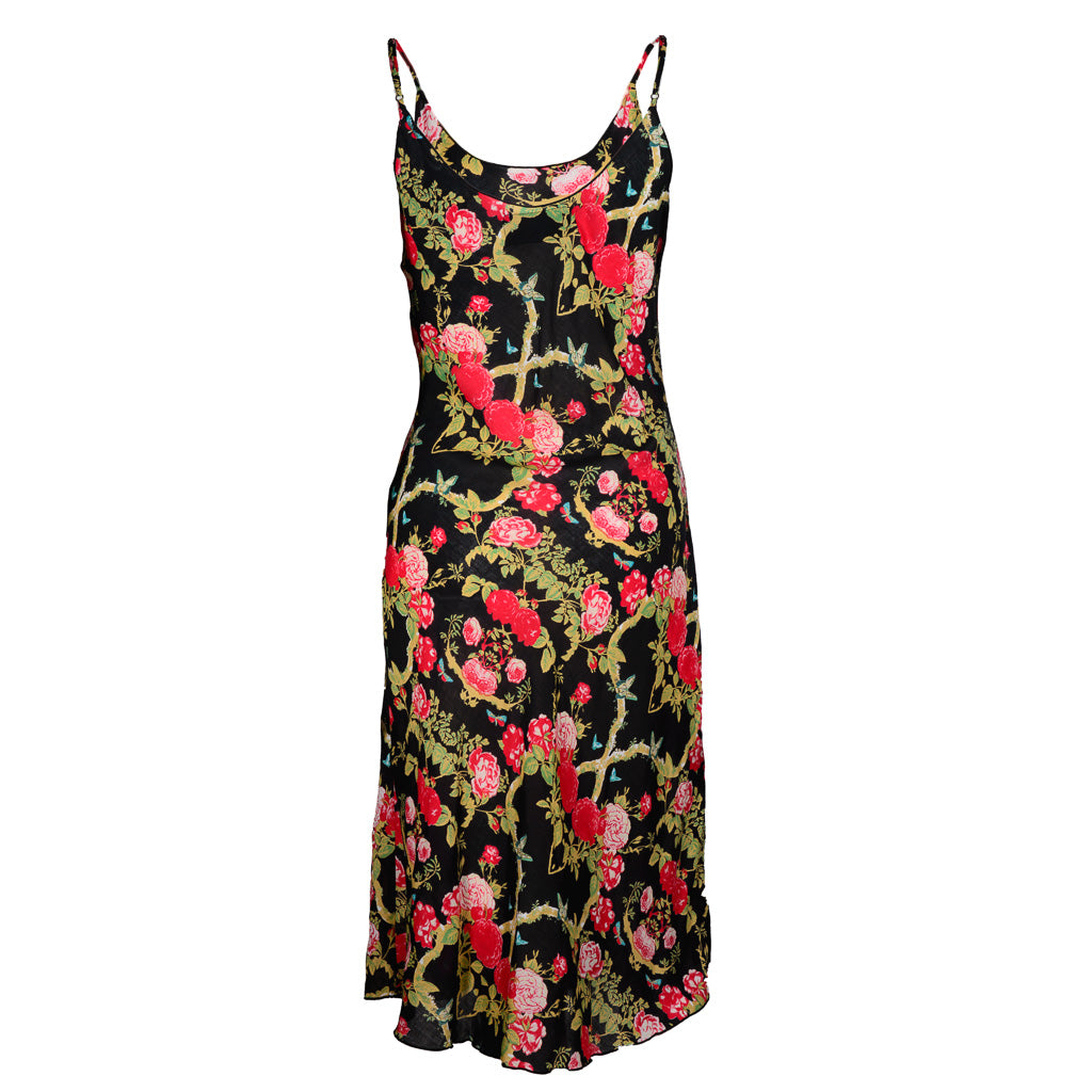FLIRTY DRESS BLACK FLORAL
