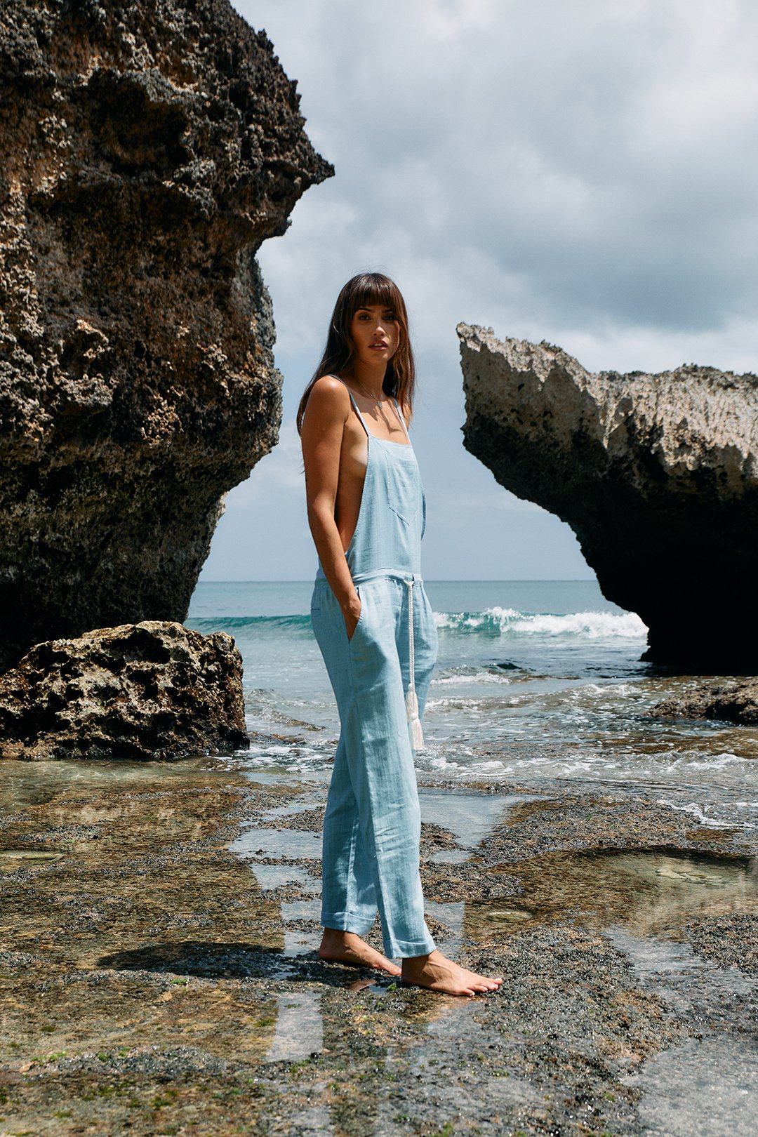 SUNFLOWER DUNGAREES BLUE DENIM