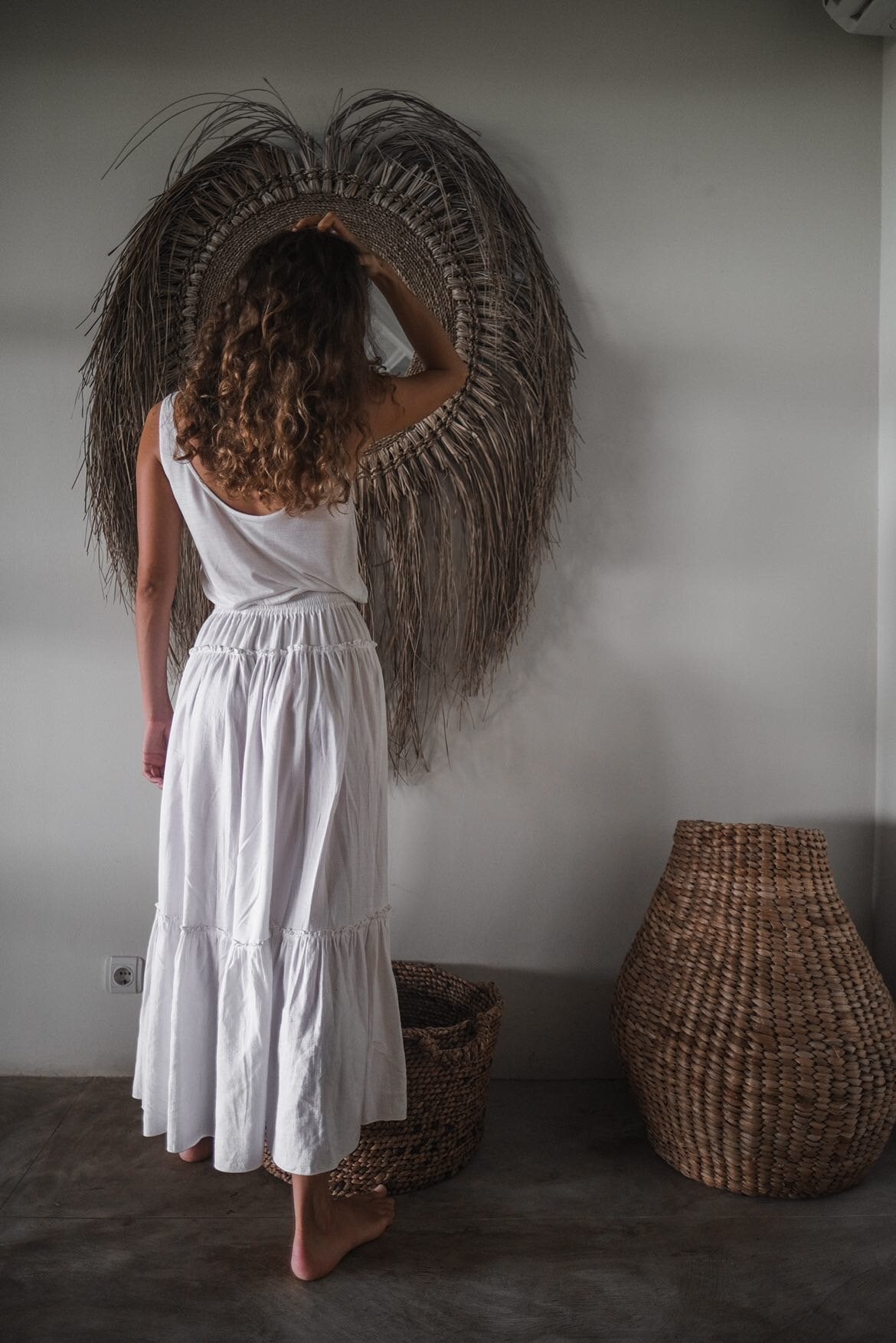 BOHEME MAXI SKIRT WHITE