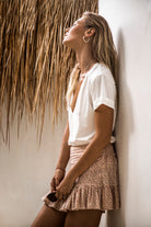 V NECK TEE WHITE