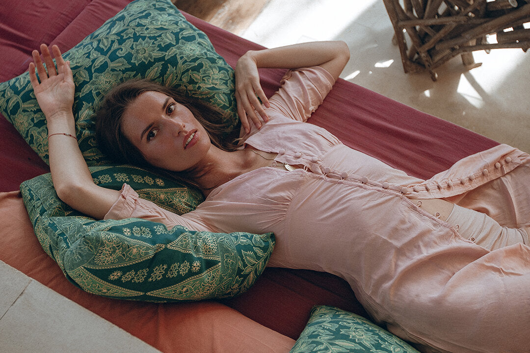 BOHEME MAXI DRESS DUSTY PINK