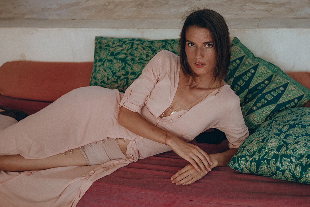 BOHEME MAXI DRESS DUSTY PINK