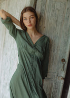 BOHEME MAXI DRESS ARMY