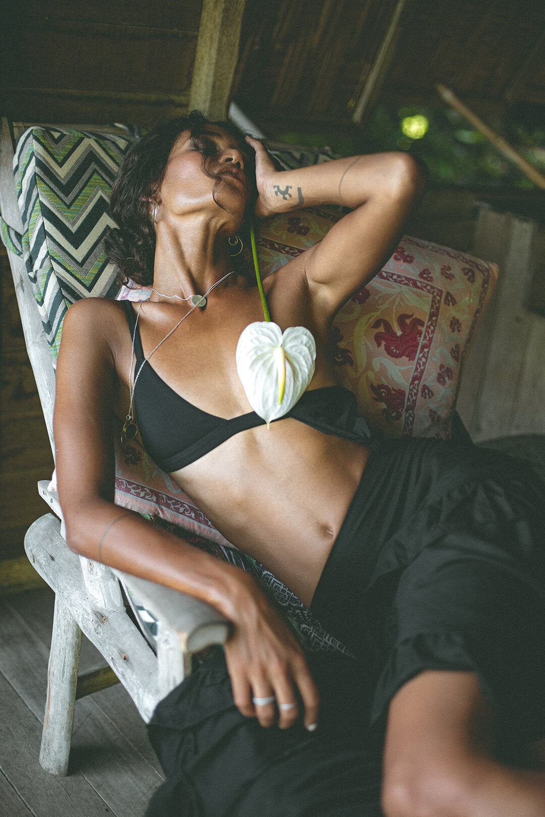 MAXI GYPSY SKIRT BLACK