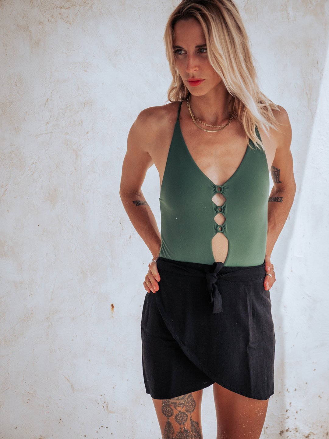 WRAP SKIRT BLACK