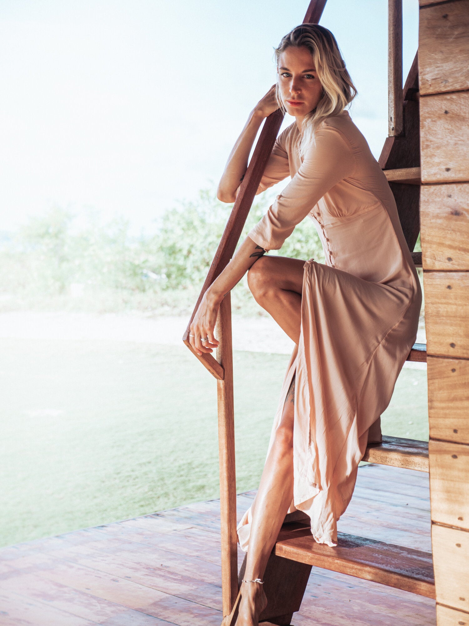 BOHEME MAXI DRESS DUSTY PINK